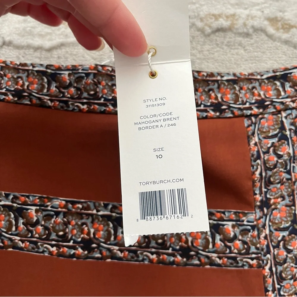 🆕 Tory Burch accordion pleat silk skirt